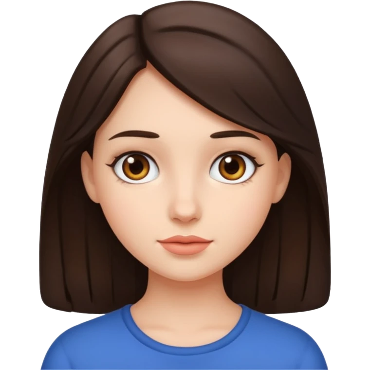 brunette girl emoji
