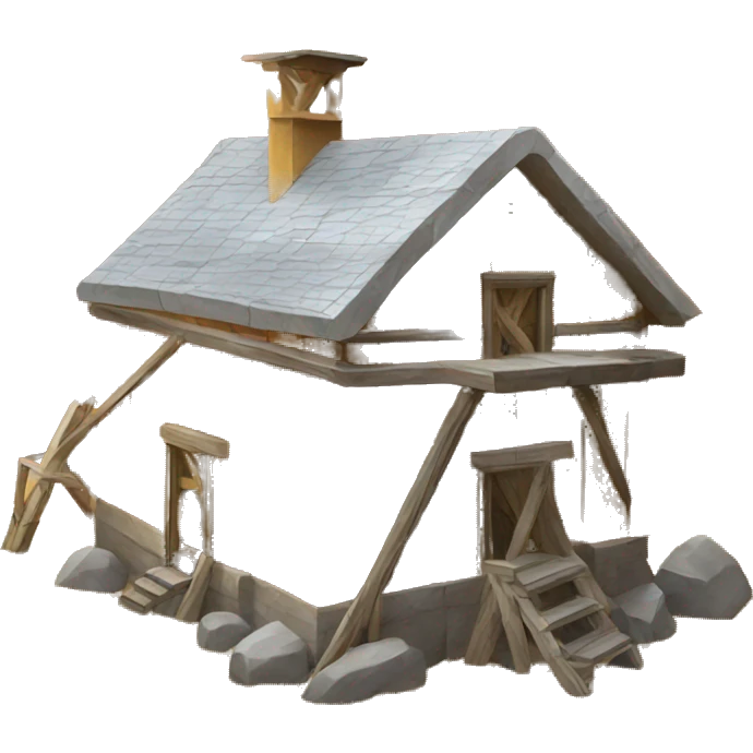 gold mine building emoji