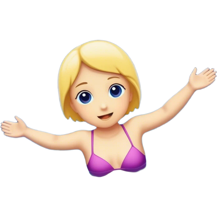 Swimming in night stars emoji