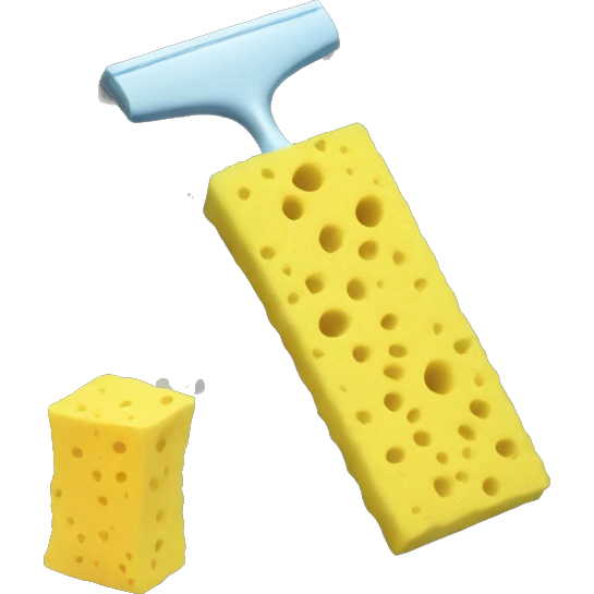 sponge cleaning blackboard emoji