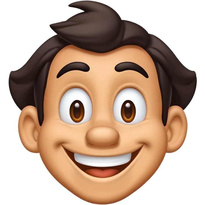 Goofy from Disney smiling emoji