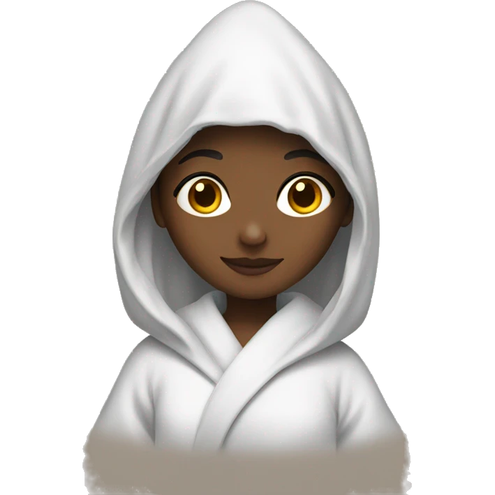 girl in robe emoji