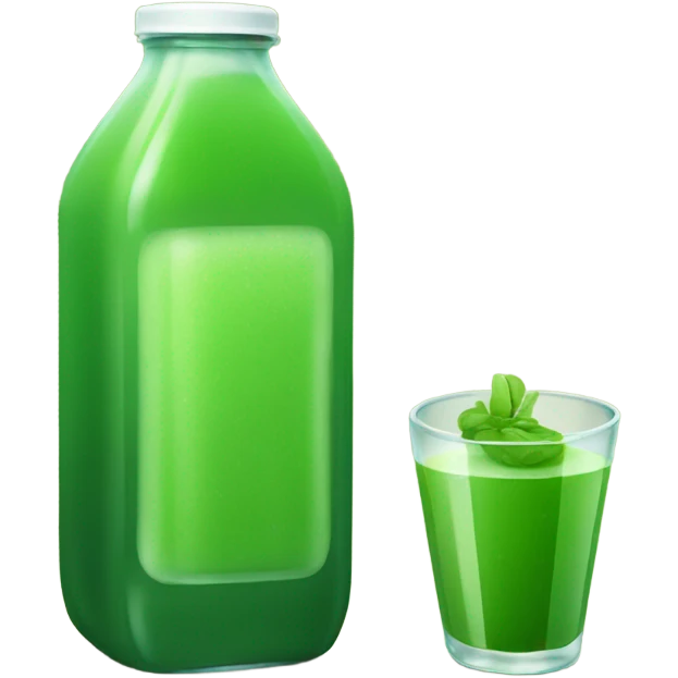 Bottled green juice emoji