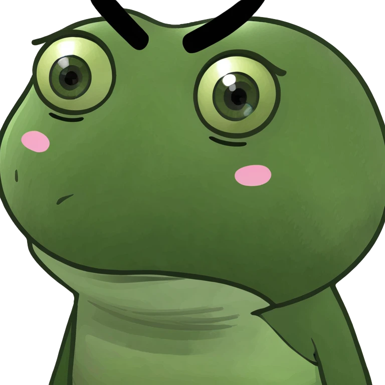 emoji with big eyes frowning and blushing emoji