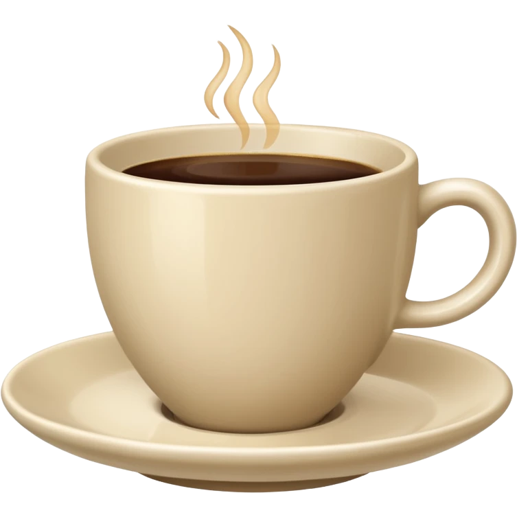 light beige classic coffee cup and saucer emoji