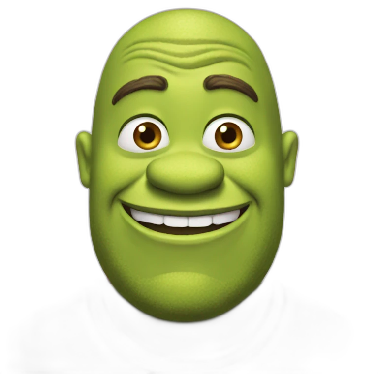 Pink shrek emoji