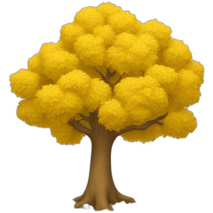 yellow tree emoji