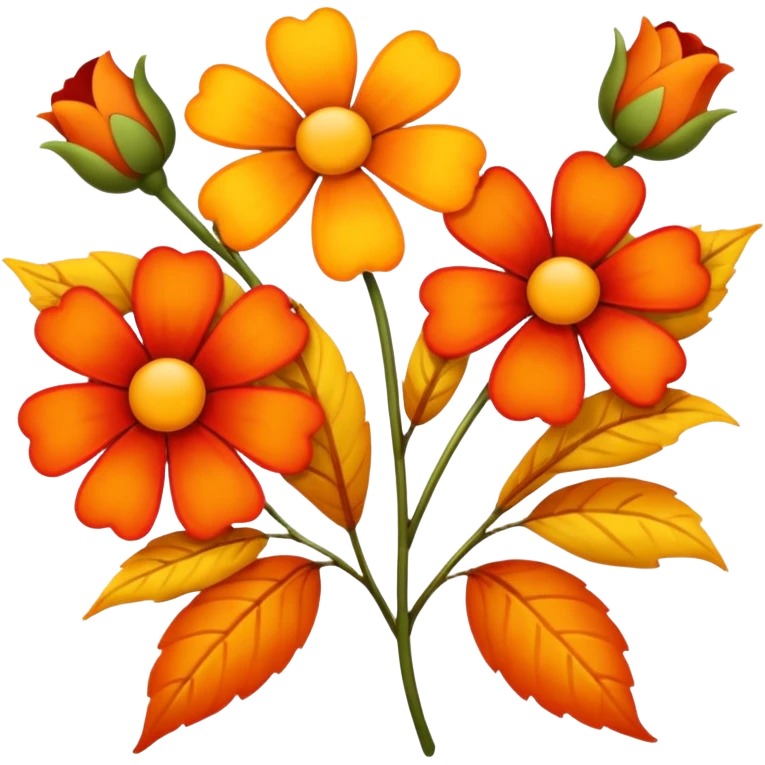 Flowers autumn vibe emoji