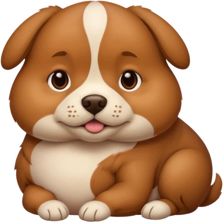 pregnant dog holding its belly emoji