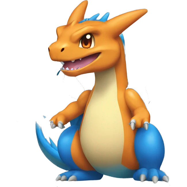 Blue Charizard emoji