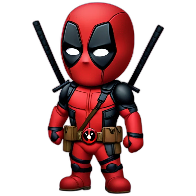 deadpool as sweet chibi emoji