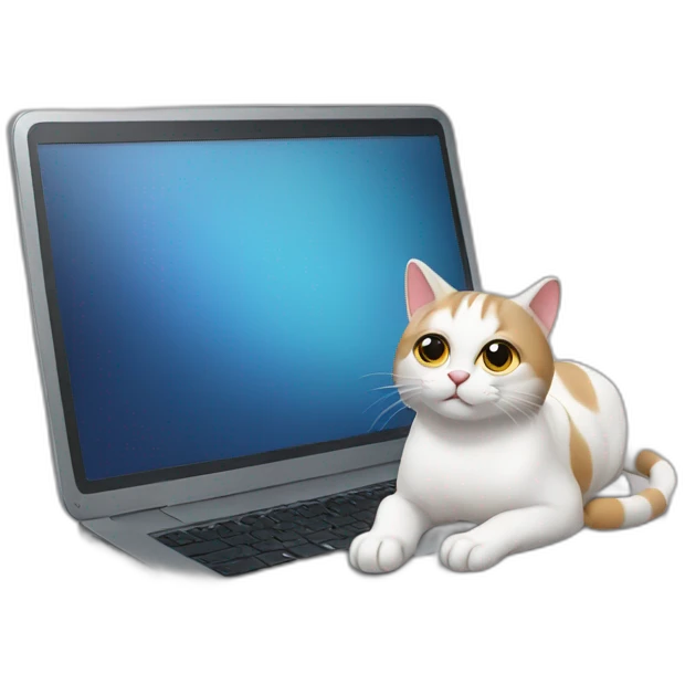 cat with laptop emoji