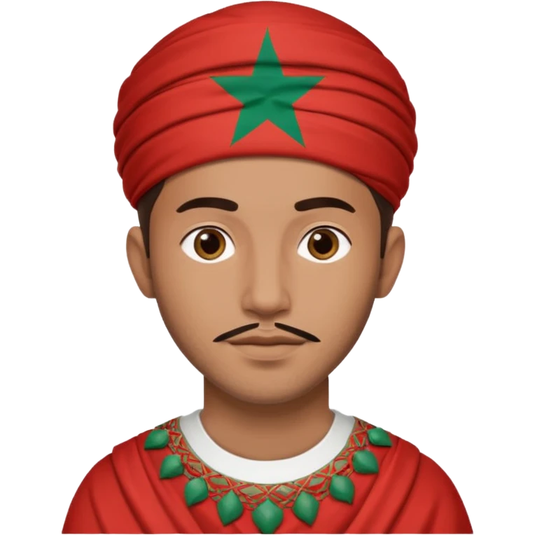 Un homme avk le drapeau Du Maroc sur le dos emoji