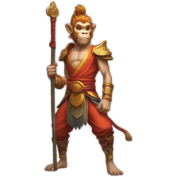 sunwukong，monkey king，full body emoji