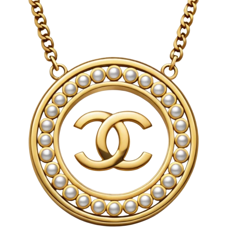 Chanel realistic necklace  emoji
