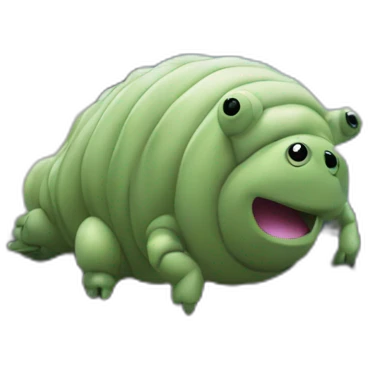 tardigrade writing code on a laptop emoji