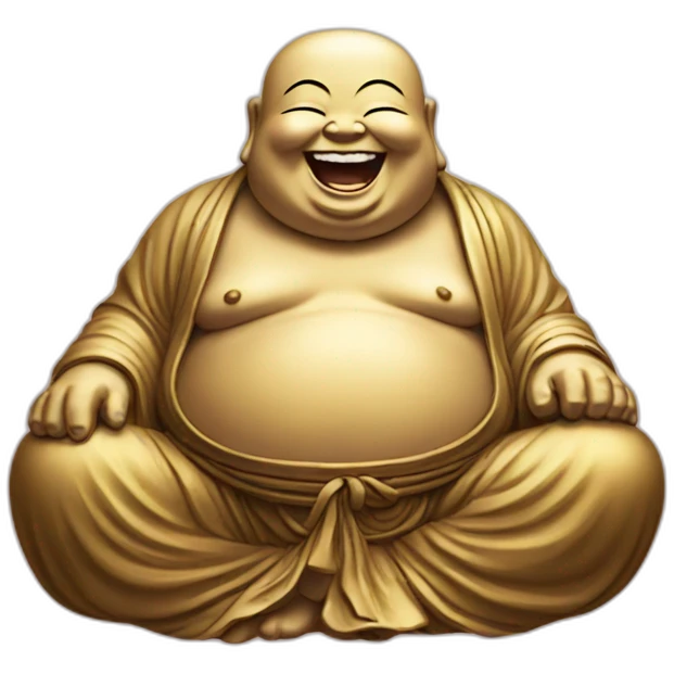 Laughing buddha emoji