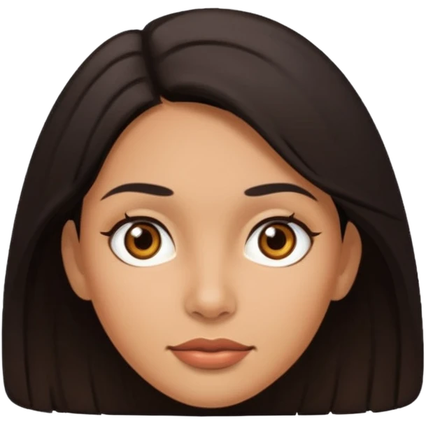 floating head of latino woman emoji