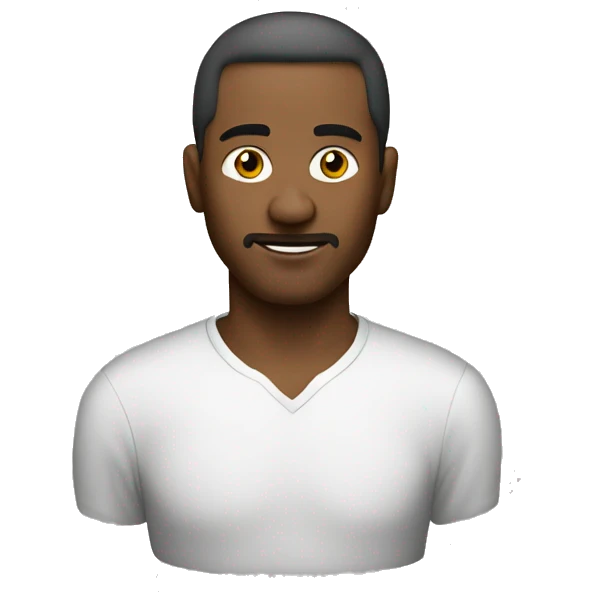 Man without bead whitecolur hass aristyle emoji