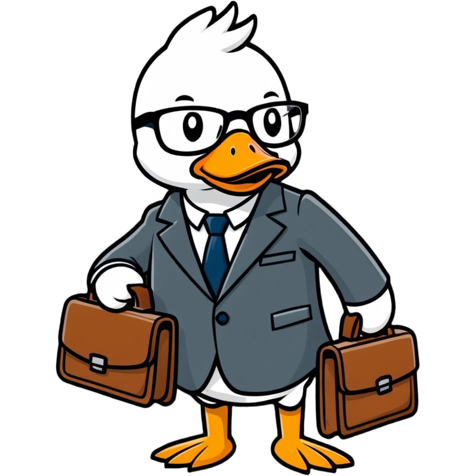 Pato actuario  emoji