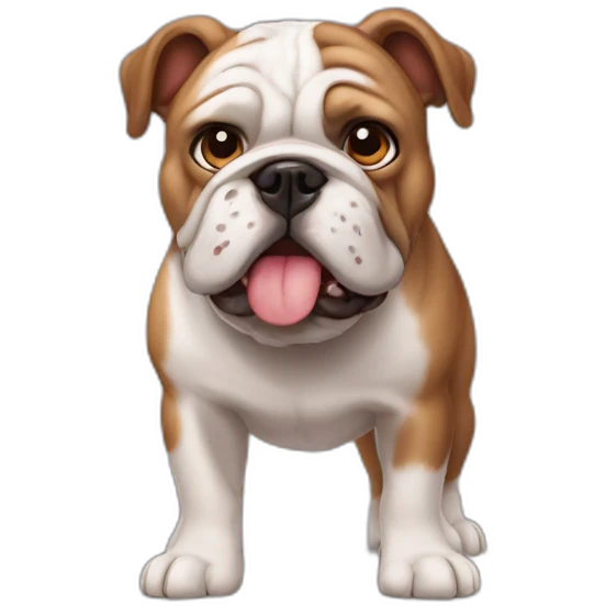 Bulldog frances marron emoji