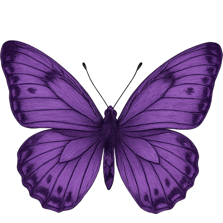 purple butterfly emoji