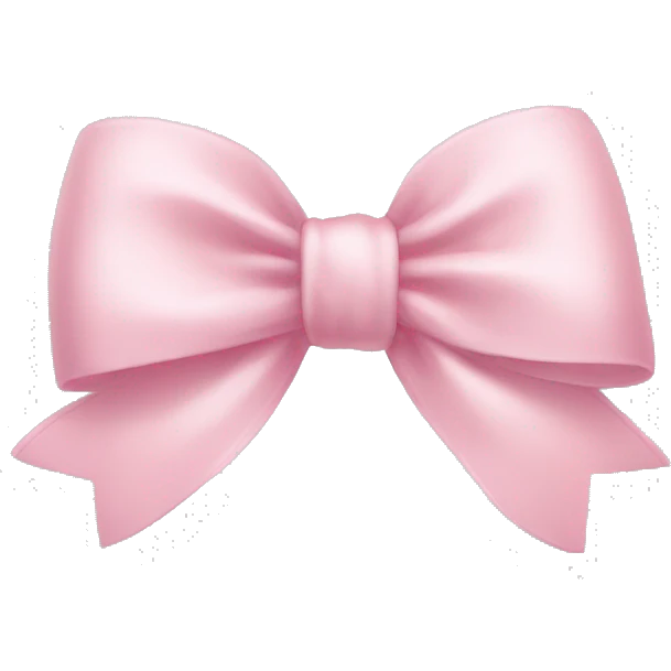 Light pink bow emoji