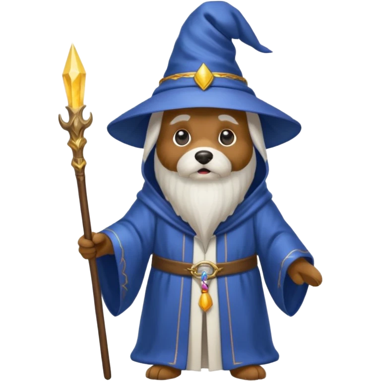 Dog wizard emoji
