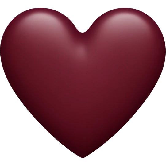 maroon color heart emoji
