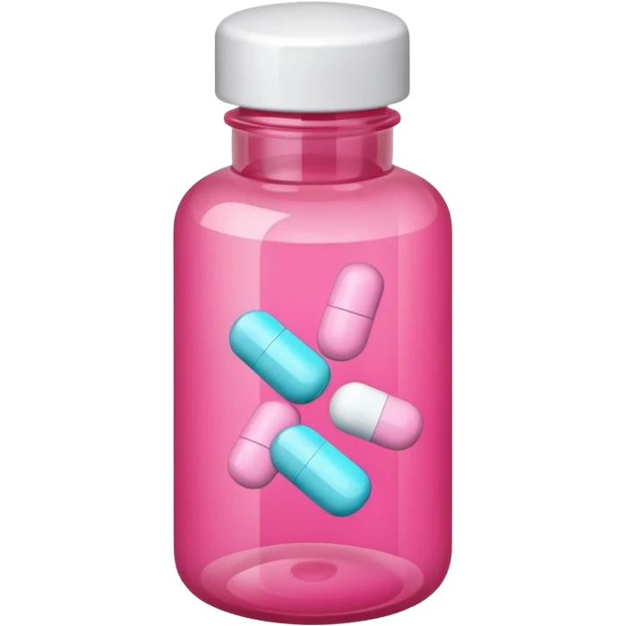 pink pills in a bottle emoji