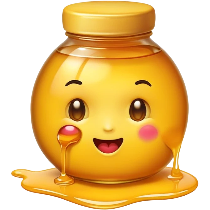 Emoji eating honey  emoji
