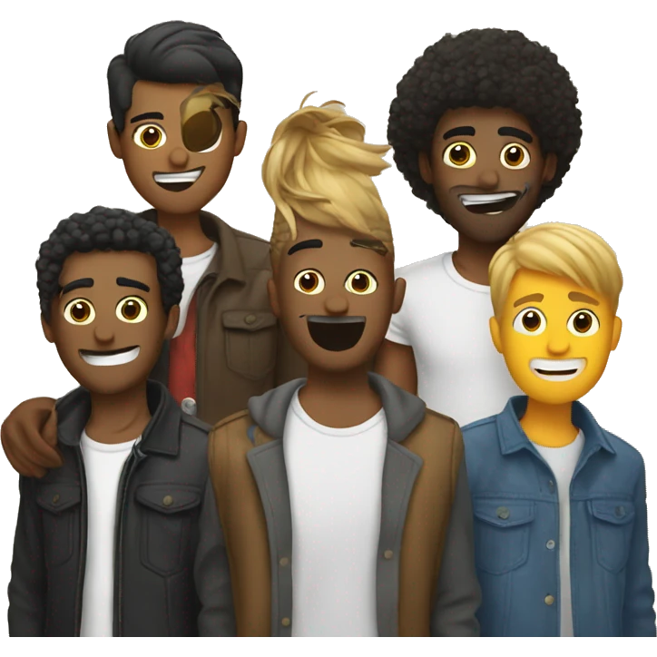 4 guys out on guys night  emoji