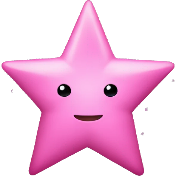 Pink star emoji