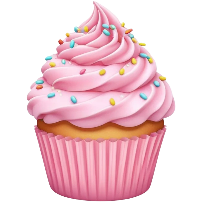 pastel pink cupcake emoji