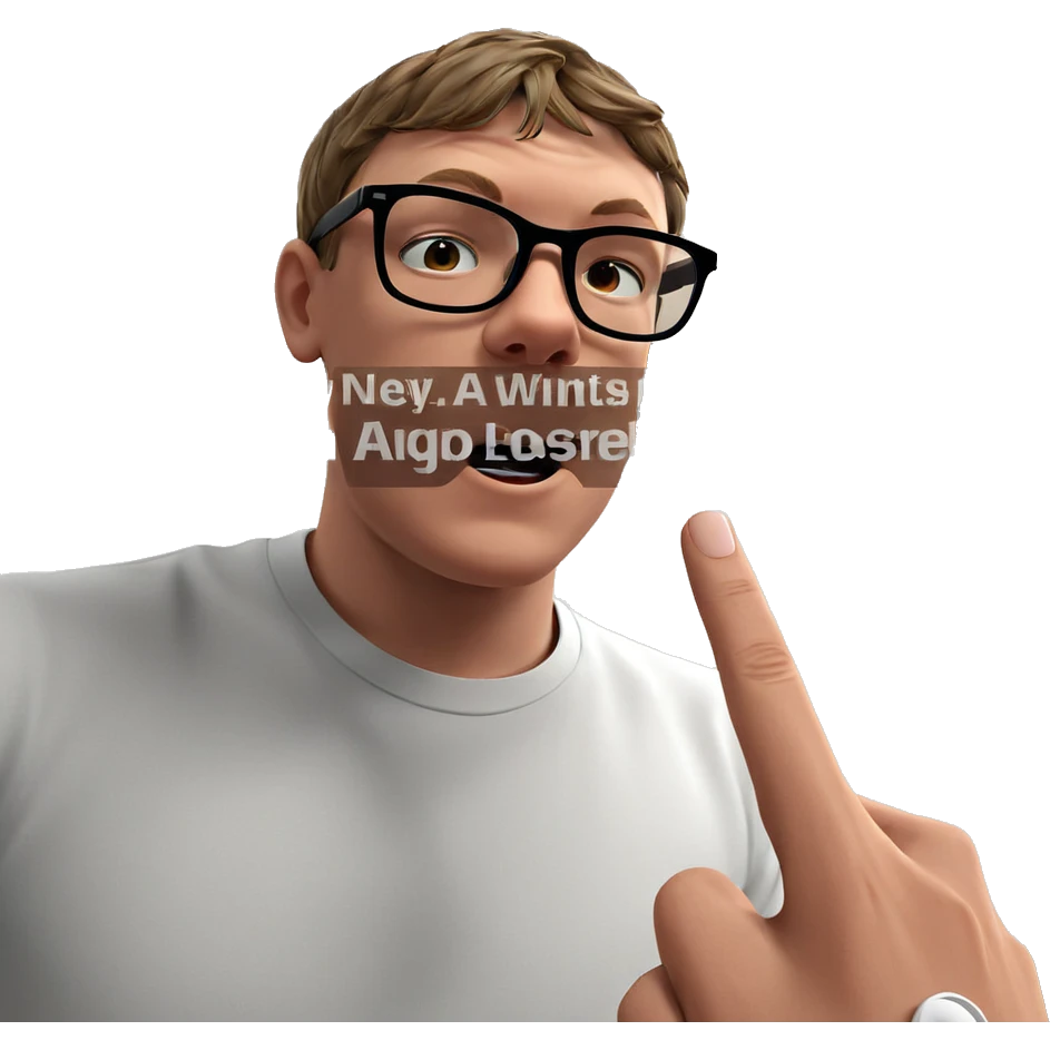 glasses meme boy alone emoji