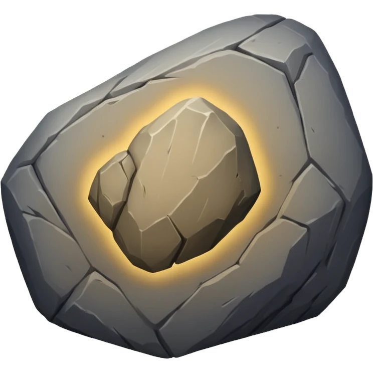 create a dnd style boulder.png using 48x48 pixels size emoji