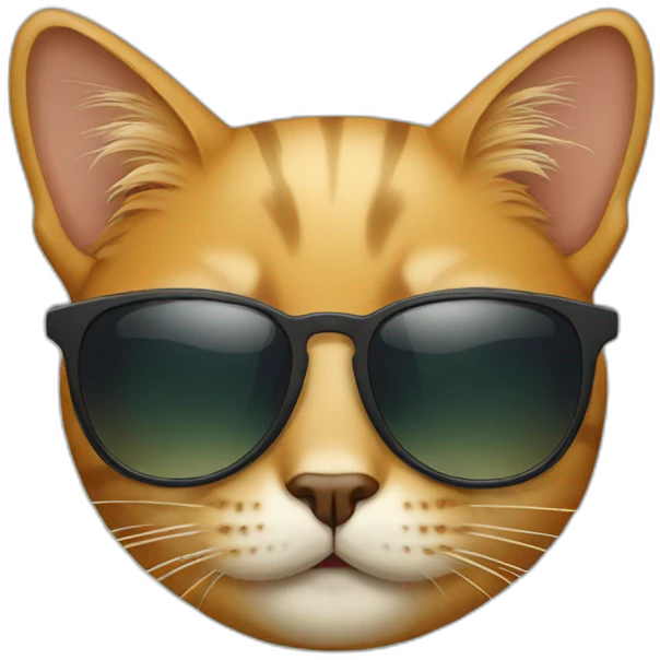 Cat with sunglasses emoji