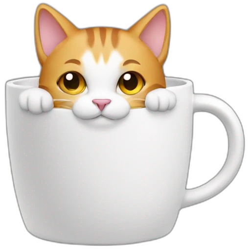 Cat in mug emoji