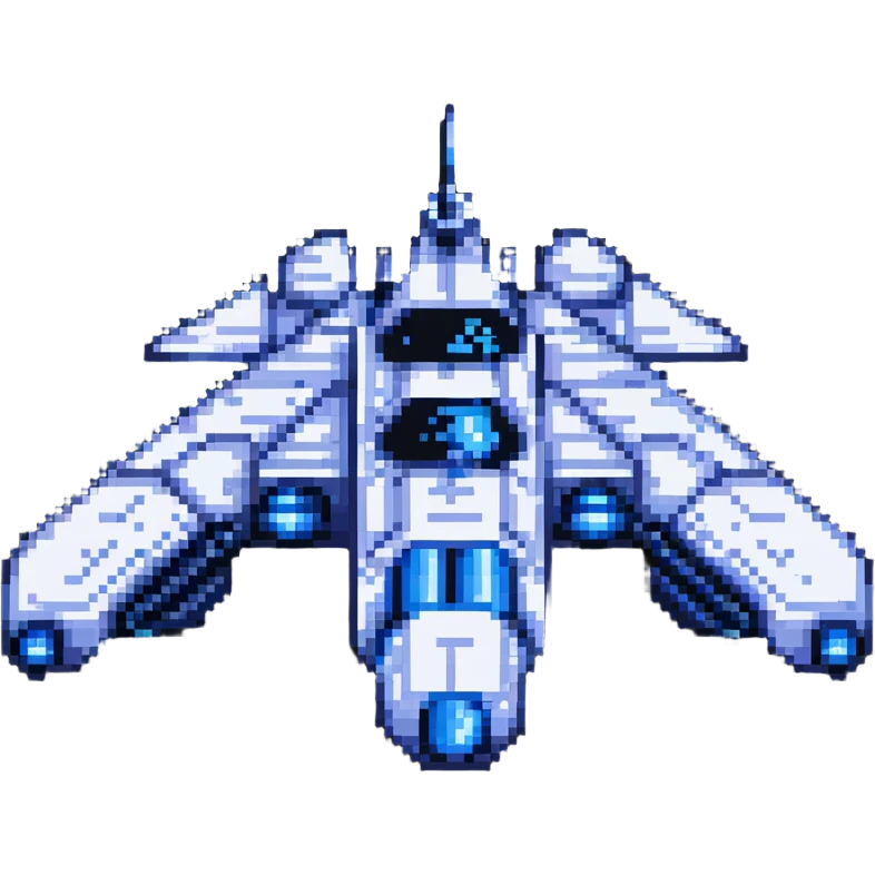 space cruiser with blue engines emoji