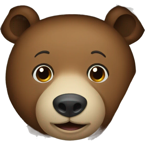 happy bear cozy in blanket emoji