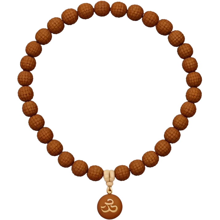 Prayer Beads white Rudraksha emoji