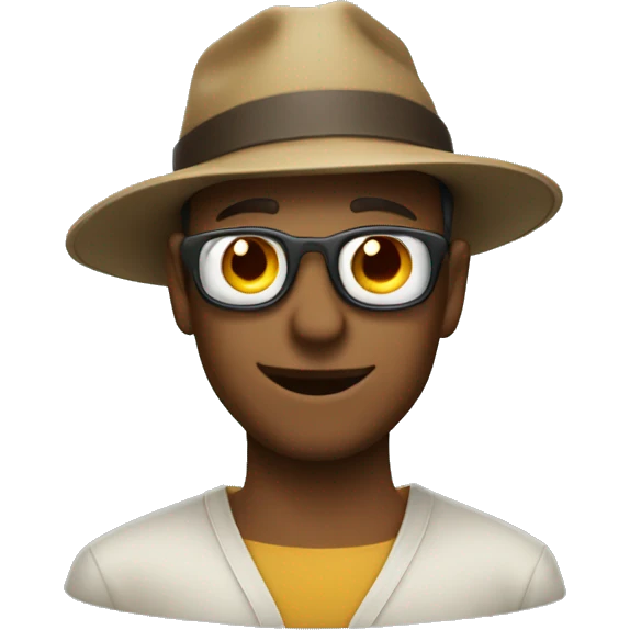 Flipped brim hat  emoji