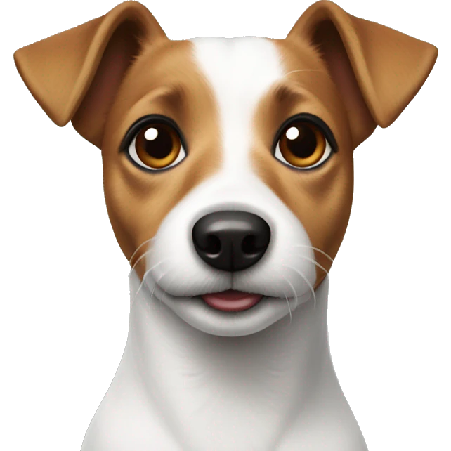 Female Jack russel terrier emoji