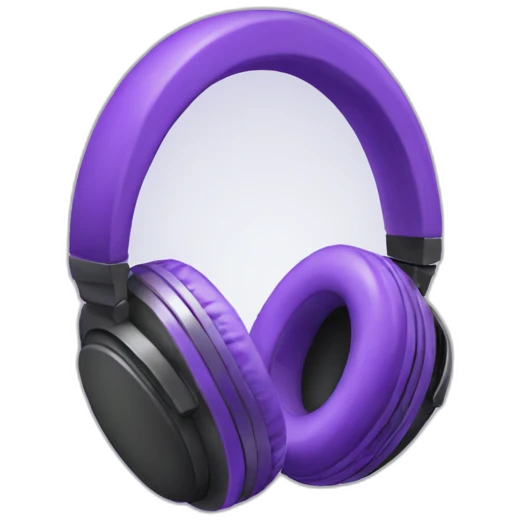 Purple Headphones emoji
