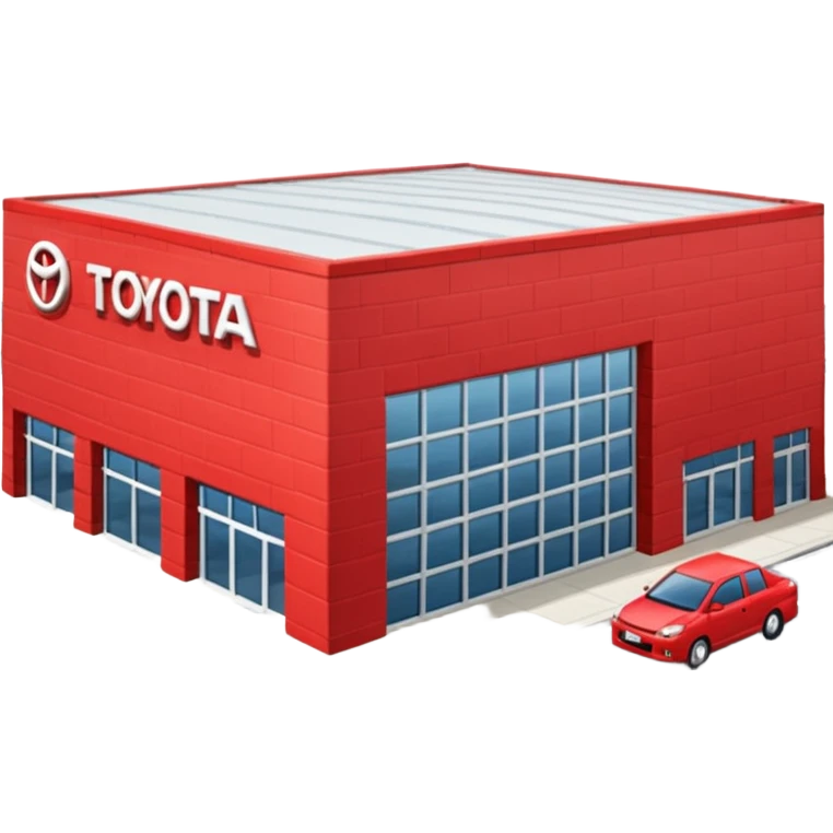 red Toyota Distribution centre emoji