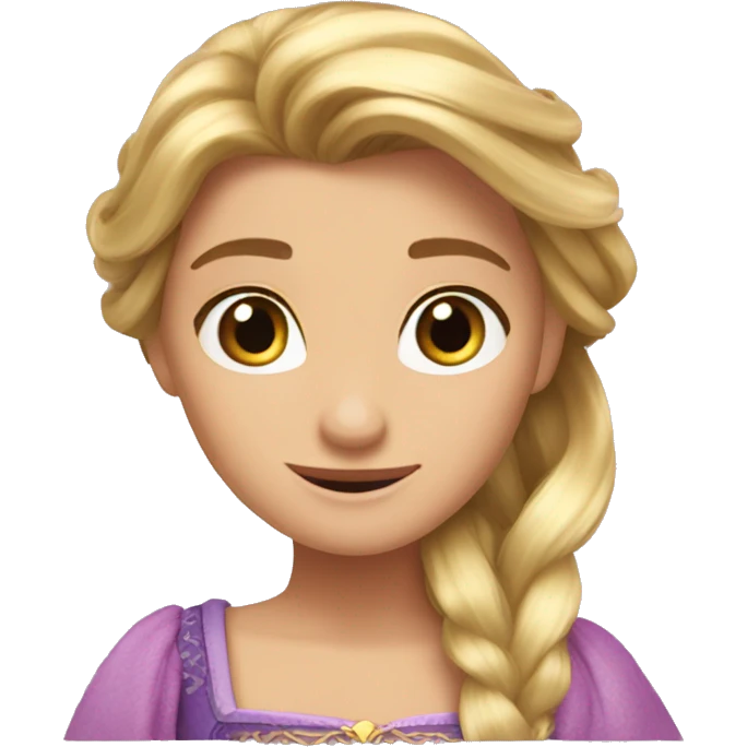 Emoji de la princesa Rapunzel  emoji