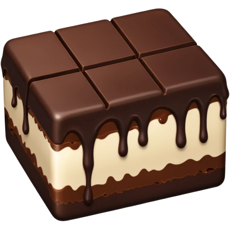 dark chocolate split emoji