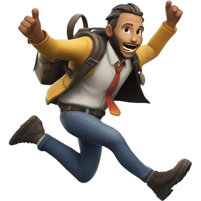 Chappell roan jumping from the fortnite battle bus emoji