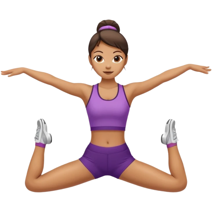 Woman doing the splits emoji