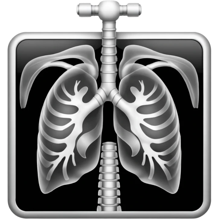 Human Chest X-ray film emoji